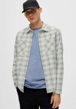 Selected Homme Slhloosefinn Overshirt - Camisa - Egret -Blends Moda Tienda 00bd06cc0b9f4bfcaafe586a7c0a9d7e