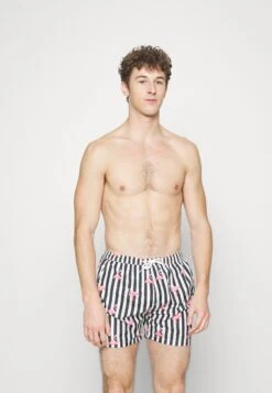 BRAVE SOUL Valenciastr - Bañador - Navy/Pink Print