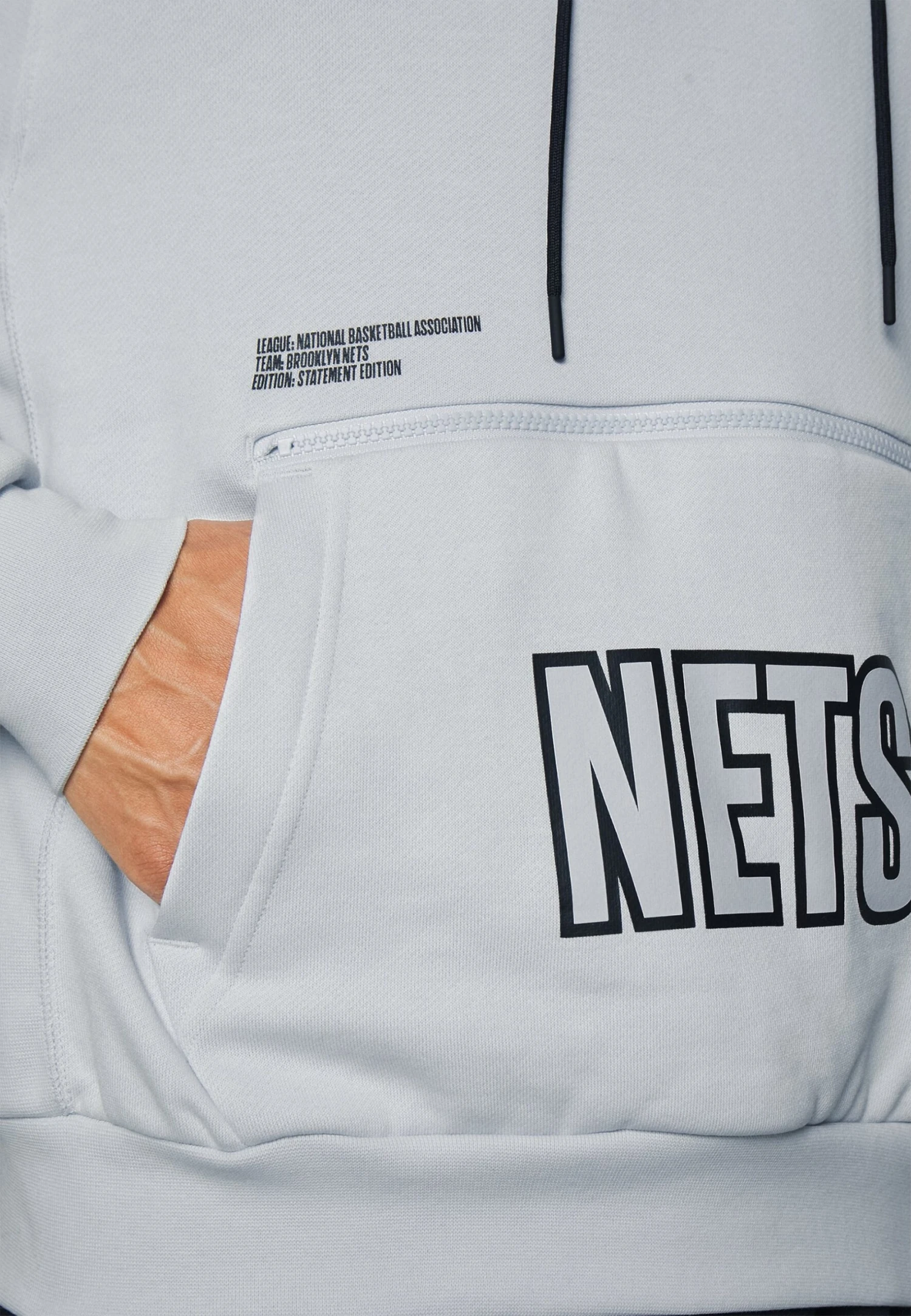 Nike Performance Brooklyn Nets Courtside Statement - Jersey Con Capucha - Pure Platinum 6 Nike Performance Brooklyn Nets Courtside Statement - Jersey Con Capucha - Pure Platinum - Imagen 6