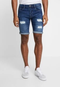 Indicode Jeans Kaden Holes - Shorts Vaqueros - Medium Indigo