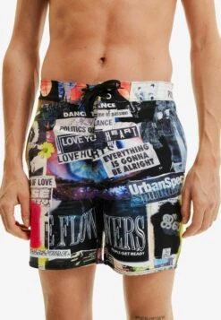 Desigual Newspaper - Bañador - Multi Coloured -Blends Moda Tienda 067796e2f6ef4cd8aa6c0f64cd2cc0b1