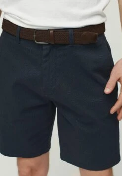 Next Belted Straight Fit - Shorts - Navy Blue Print -Blends Moda Tienda 0b738cccba0348d4ac8af74cf71171c4