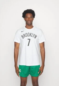 Nike Performance Nba Brooklyn Nets Essential Name And Number Tee - Equipación De Clubes - White
