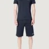 EA7 Emporio Armani Logo 8Npt51 Pjm9Z - 8Nps02 Pj05Z - Shorts - Blue
