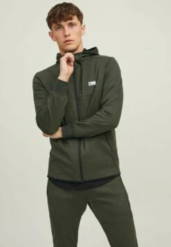 Jack & Jones Jjcoair Hoodie- Sudadera Con Cremallera - Green