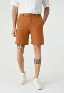 Drawstring Waist - Shorts - Tan -Blends Moda Tienda 1698ae043f384c4987232c3cc27e7377