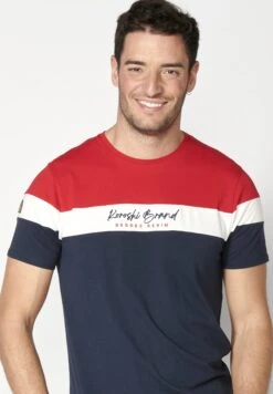 Koroshi Short Sleeve - Camiseta Estampada - Rojo Red -Blends Moda Tienda 1698f5f19e82428680fbd1573f9c3b14