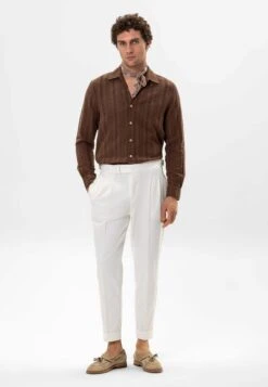 Patterned - Camisa - Brown -Blends Moda Tienda 185194a13d604365afd5a6535f8902c4