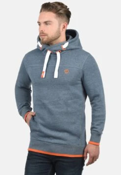 Solid Sdbenjamin Hood - Jersey Con Capucha - Grey/Blue