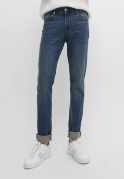 Ikks Mit Kontrastierenden Ziernähten - Vaqueros Slim Fit - Blue