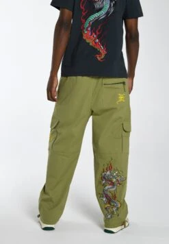 Ed Hardy Nu Drag Combat - Pantalones Cargo - Mosstone