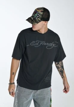 Ed Hardy Skull-Flame- Camiseta Estampada - Black 8 Ed Hardy Skull-Flame- Camiseta Estampada - Black -Blends Moda Tienda 24ac778a7c9b45668d0393d44f472d8d