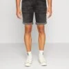 Jack & Jones Jjirick - Shorts Vaqueros - Black Denim