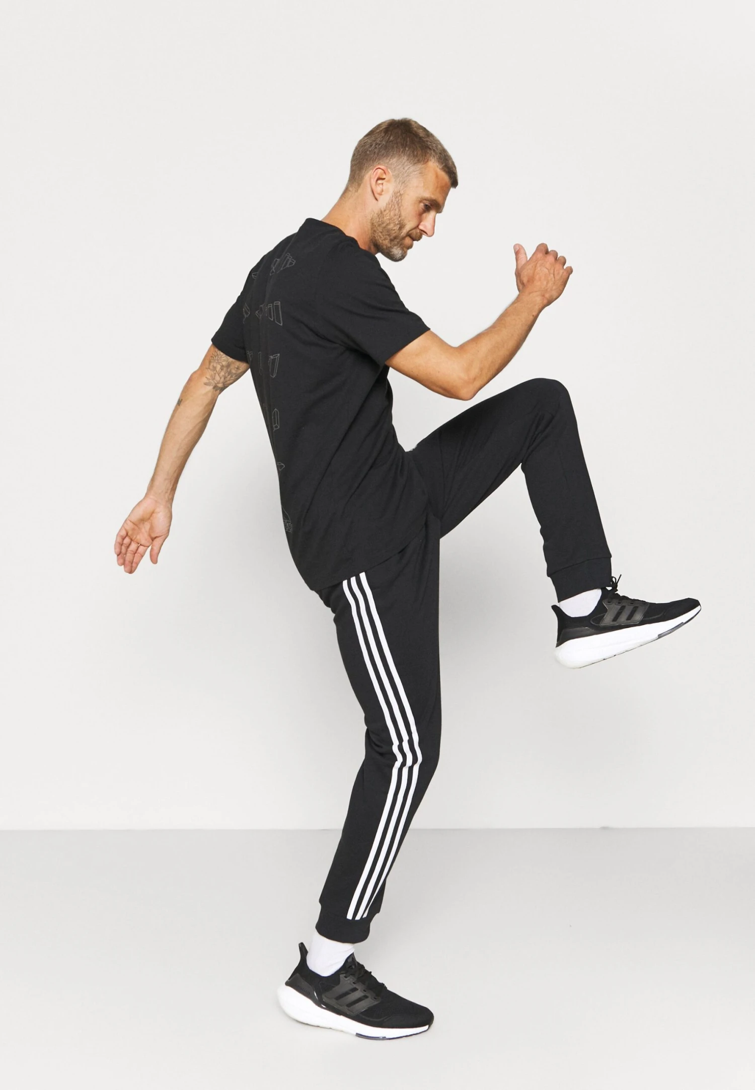 Adidas Sportswear Pantalones Deportivos - Black/White 4 Adidas Sportswear Pantalones Deportivos - Black/White - Imagen 4