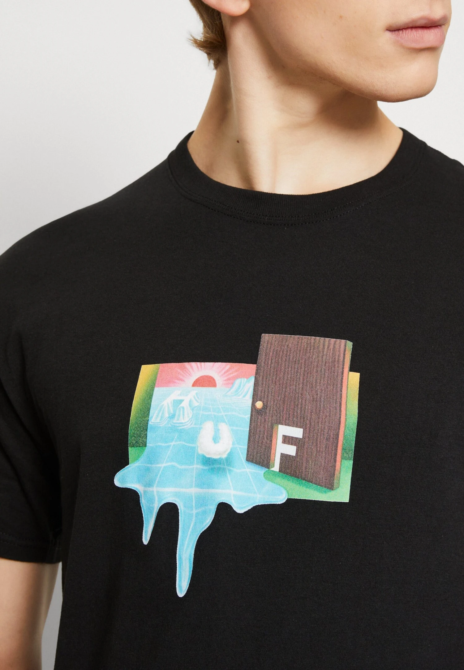 HUF Door Of Perception Tee - Camiseta Estampada - Black 6 HUF Door Of Perception Tee - Camiseta Estampada - Black - Imagen 6