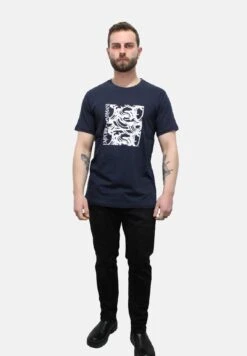 Emporio Armani Camiseta Estampada - Blu -Blends Moda Tienda 2cfed3e7d18a4c50bba2086924885a1f