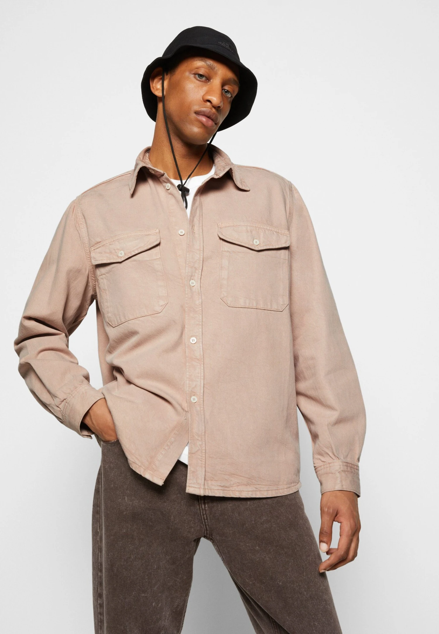 Selected Homme Loose Shirt - Camisa - Fawn 5 Selected Homme Loose Shirt - Camisa - Fawn - Imagen 5