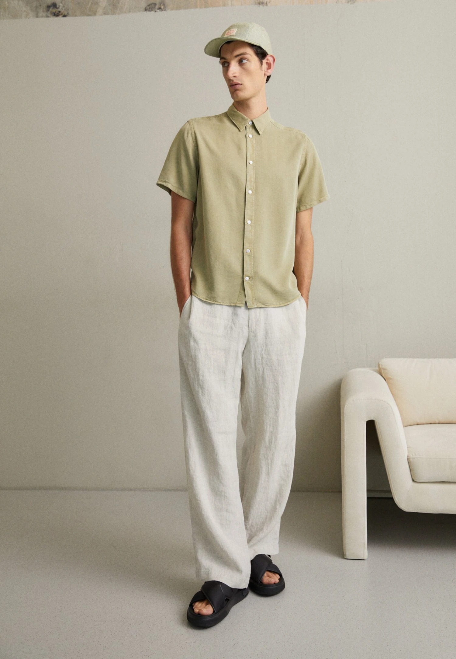 J.Lindeberg Comfort - Camisa - Aloe 2 J.Lindeberg Comfort - Camisa - Aloe - Imagen 2