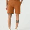 Drawstring Waist - Shorts - Tan