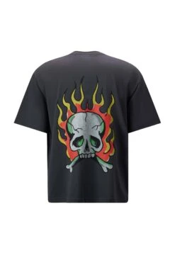 Ed Hardy Skull-Flame- Camiseta Estampada - Black 11 Ed Hardy Skull-Flame- Camiseta Estampada - Black -Blends Moda Tienda 3721c6a3eab24e46abdd840f49d96f95