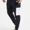 SikSilk Casual Knitted Cargo - Pantalones Cargo - Navy