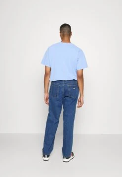 Obey Clothing Hardwork - Vaqueros Rectos - Stone Wash Indigo -Blends Moda Tienda 395bff2d238c45b9abbb8788148c5a60