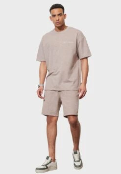 Standard Fit- Pantalones Deportivos - Brown Melange