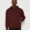 WEEKDAY Oversized Hoodie - Jersey Con Capucha - Dark Red