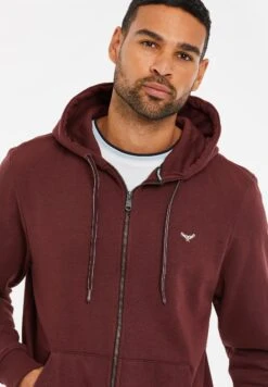 Threadbare Tangerine - Sudadera Con Cremallera - Burgundy -Blends Moda Tienda 3f2bc7f7dc6648f89eeab4013f18abaa