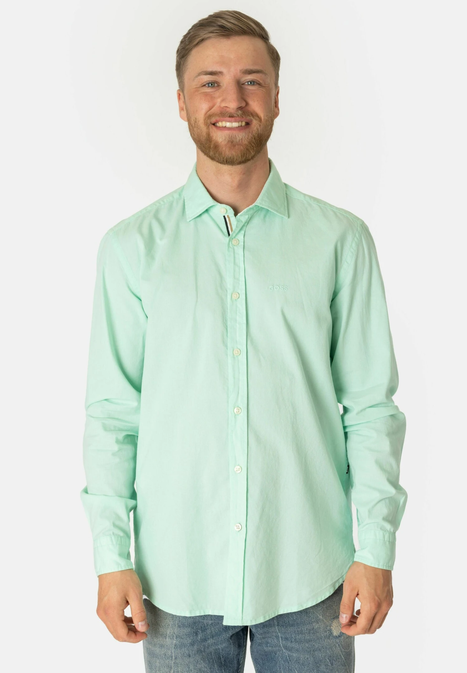 Boss Leo - Camisa - Hellgrün 1 Boss Leo - Camisa - Hellgrün