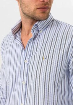 Oxford- Camisa - Blue Grey Stripped 12 Oxford- Camisa - Blue Grey Stripped -Blends Moda Tienda 40a9e339af1144cea4139e02bc7e207f
