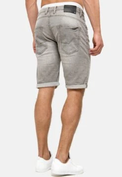 Indicode Jeans Cuba Caden - Shorts Vaqueros - Grau -Blends Moda Tienda 501a22ee310e47338c27d1f725b1e9a9