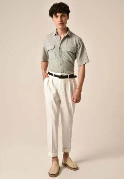 Short Sleeve- Camisa - Grey 12 Short Sleeve- Camisa - Grey -Blends Moda Tienda 543b7368292b4653a3a3e87f017ff2a2