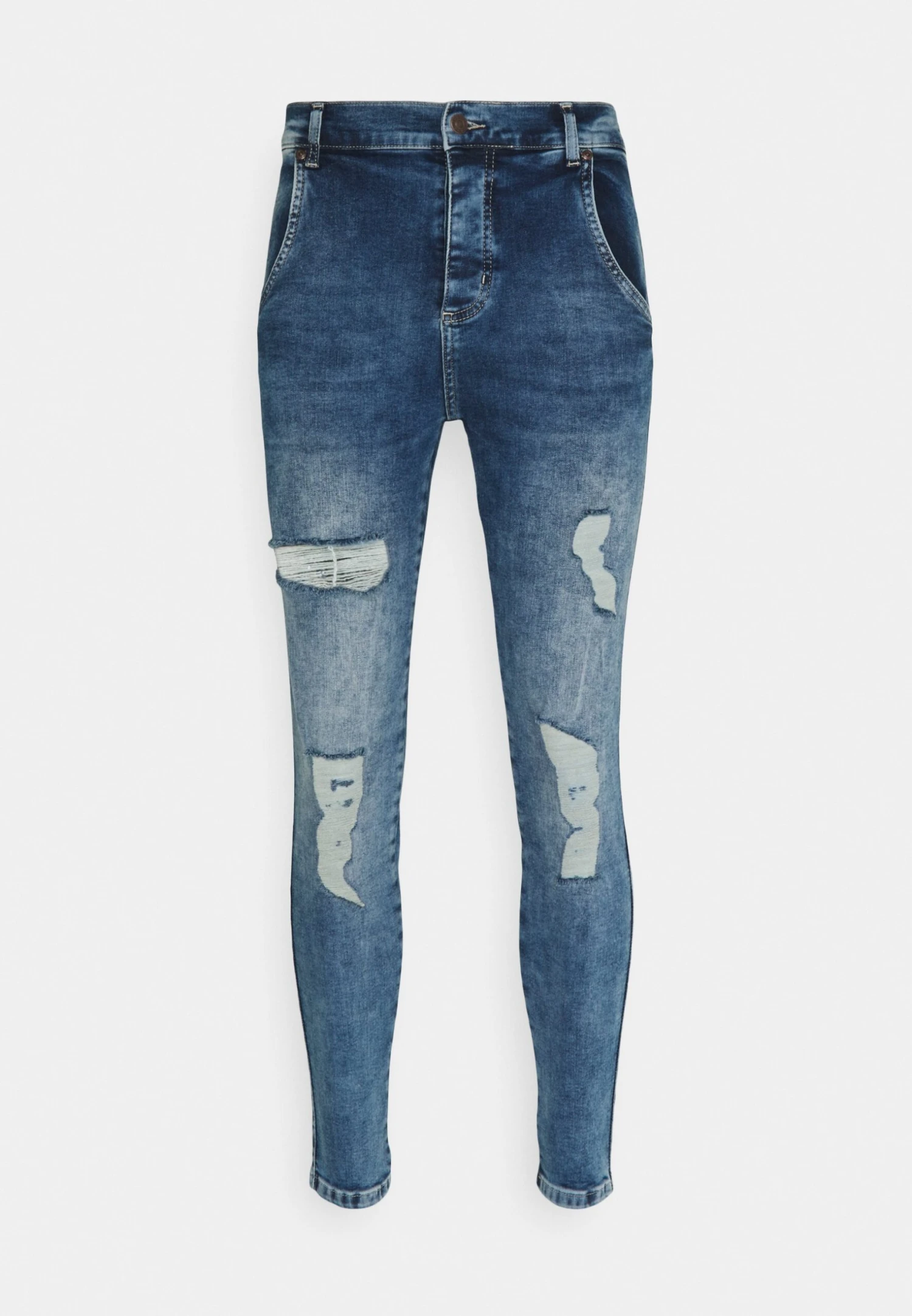 SikSilk Distressed Super- Vaqueros Pitillo - Light Blue 4 SikSilk Distressed Super- Vaqueros Pitillo - Light Blue - Imagen 4