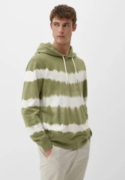 S.Oliver Mit Streifenmuster - Sudadera - Olivgrün