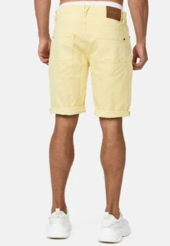 Indicode Jeans Shorts Vaqueros - Pale Banana -Blends Moda Tienda 5db8c3268db54e19824d3560babe12bd