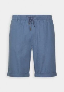 Pier One Linen Blend Drawcord Shorts- Shorts - Blue -Blends Moda Tienda 609305b411ae4fd897e85e7620e5b545