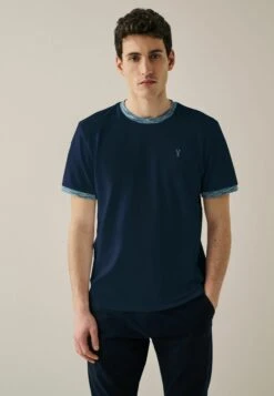 Next Tipped Stag Standard - Camiseta Básica - Navy Blue