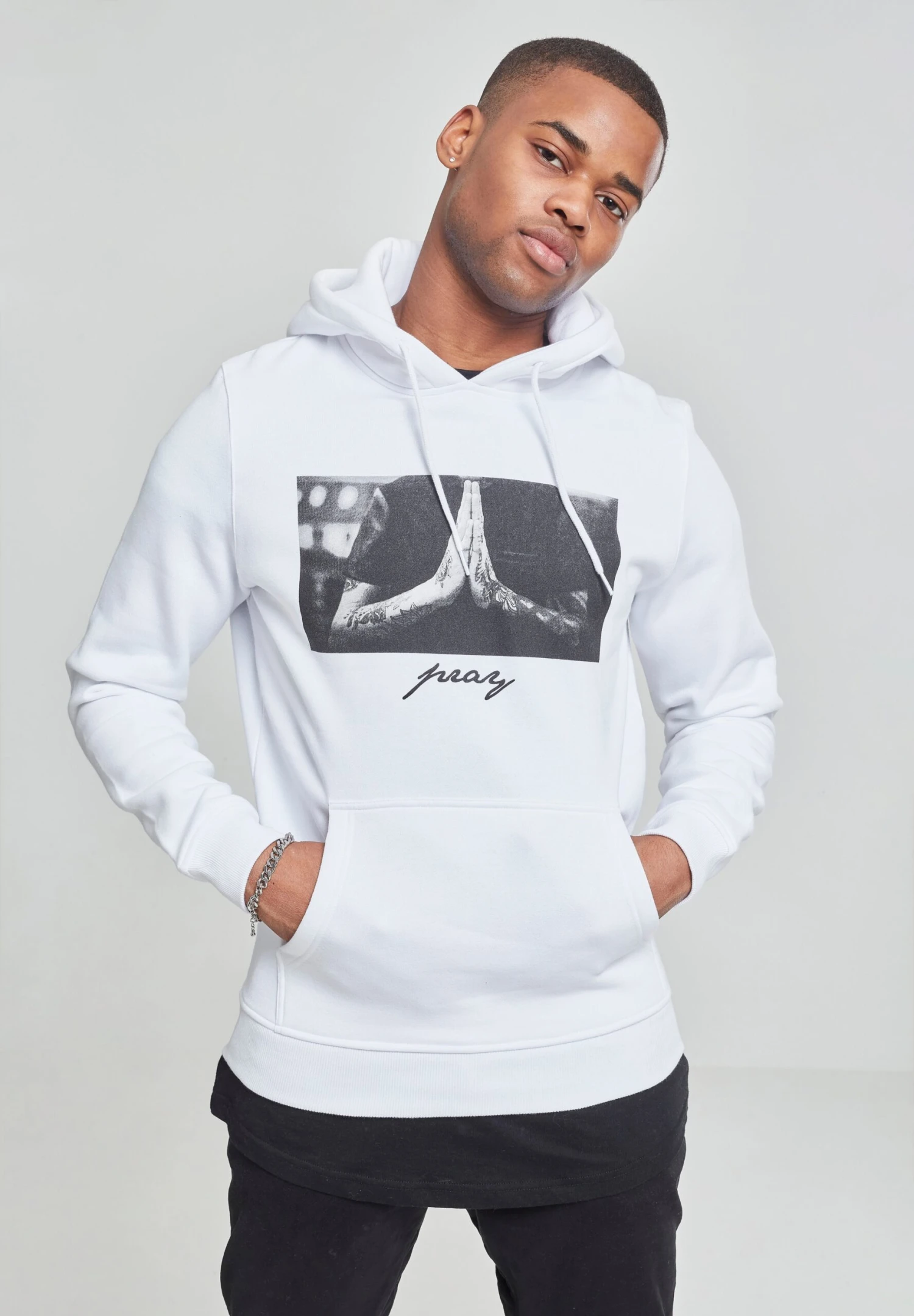 Mister Tee Pray - Jersey Con Capucha - White 1 Mister Tee Pray - Jersey Con Capucha - White