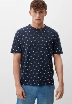 S.Oliver Mit Allover - Camiseta Estampada - Navy