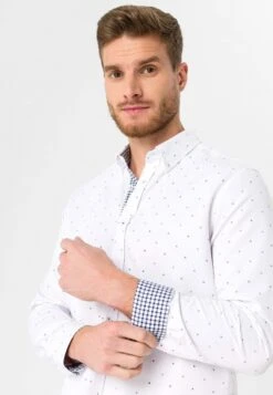 Camisa - White/Baby Blue -Blends Moda Tienda 666411e48ca44bb2a855184d5837307c