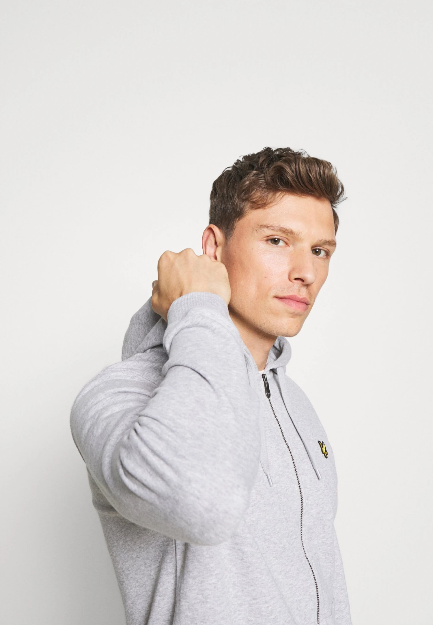 Lyle & Scott Zip Through Hoodie - Sudadera Con Cremallera - Light Grey Marl 4 Lyle & Scott Zip Through Hoodie - Sudadera Con Cremallera - Light Grey Marl - Imagen 4