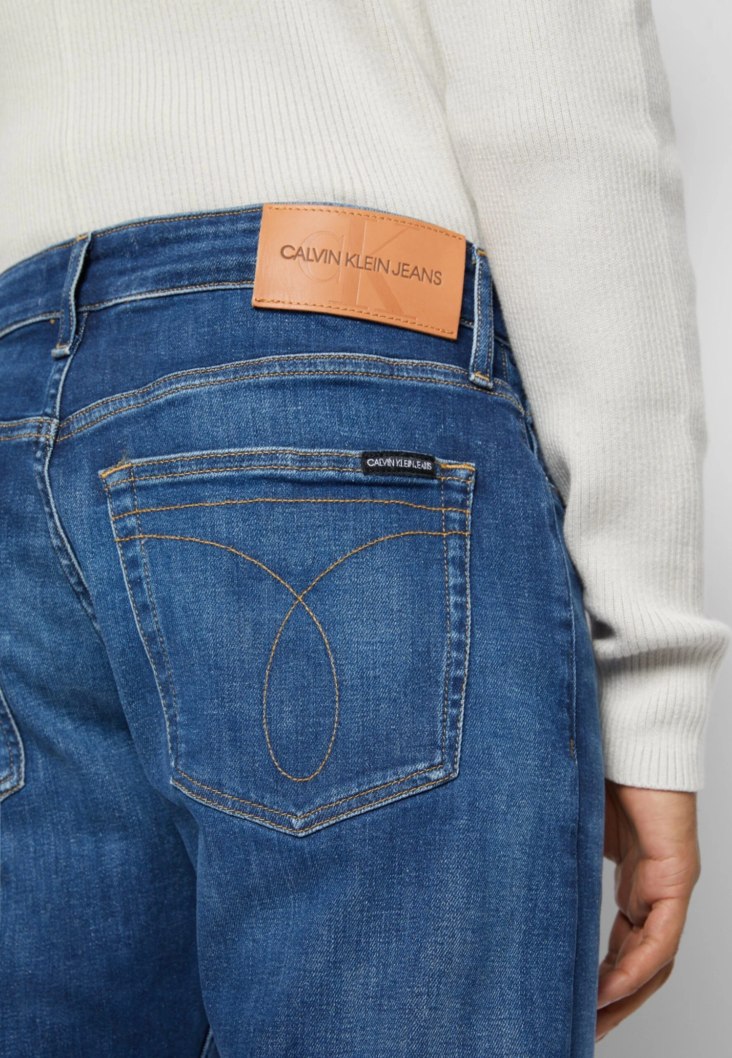 Calvin Klein Jeans Slim - Vaqueros Slim Fit - Mid Blue 6 Calvin Klein Jeans Slim - Vaqueros Slim Fit - Mid Blue - Imagen 6