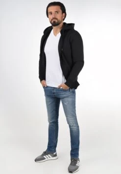 Solid Sdberti Zip-Hood - Sudadera - Black -Blends Moda Tienda 72948bba4dd148f0bf412043c4385594