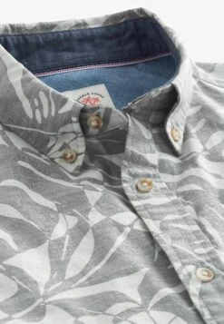 Next Short Sleeve Floral Standard - Camisa - Grey White -Blends Moda Tienda 74450e862b53433fba1e19e63e07b6f4