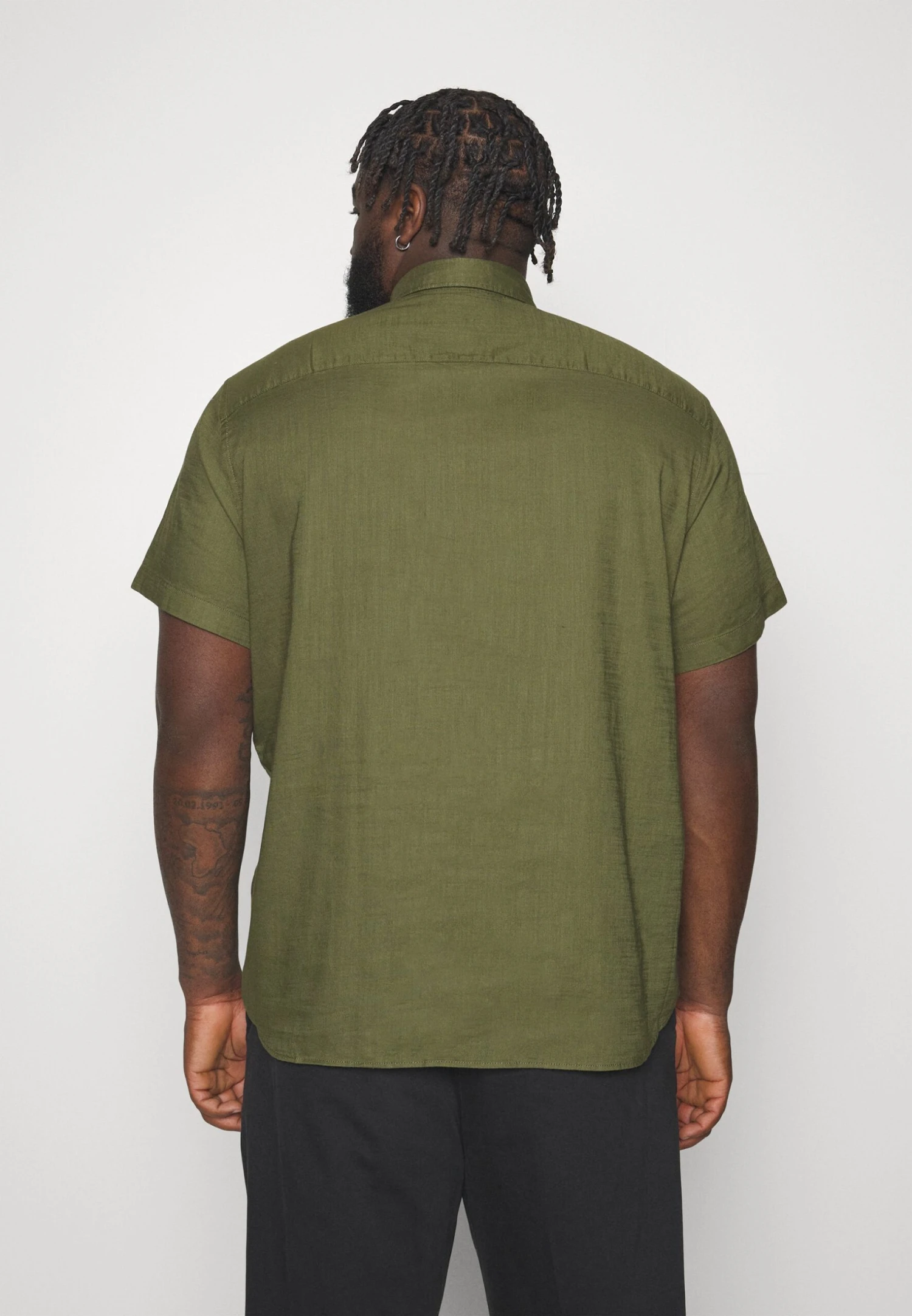 Jack & Jones Jjslub Shirt Plus - Camisa - Olive Night 3 Jack & Jones Jjslub Shirt Plus - Camisa - Olive Night - Imagen 3