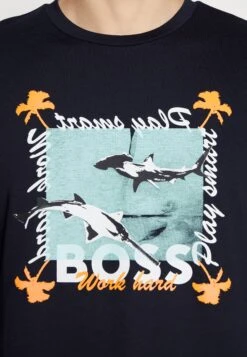 Boss Tee Shark - Camiseta Estampada - Dark Blue -Blends Moda Tienda 7df9e95e5e0f48efb891b67b6609c698