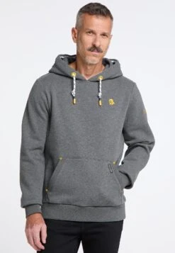 Schmuddelwedda Jersey Con Capucha - Grau Melange