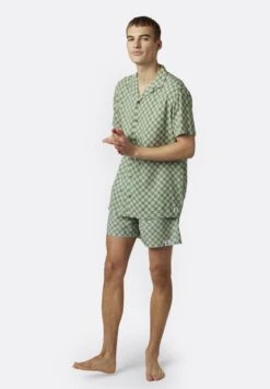 Hunky In Checkerboard Print - Bañador - Khaki -Blends Moda Tienda 86332cec09aa4046945b0020339f64a6