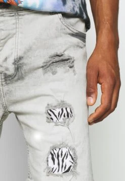 BRAVE SOUL Angola - Shorts Vaqueros - Light Grey -Blends Moda Tienda 8b22ca67a135468faa81650a06c7eba5